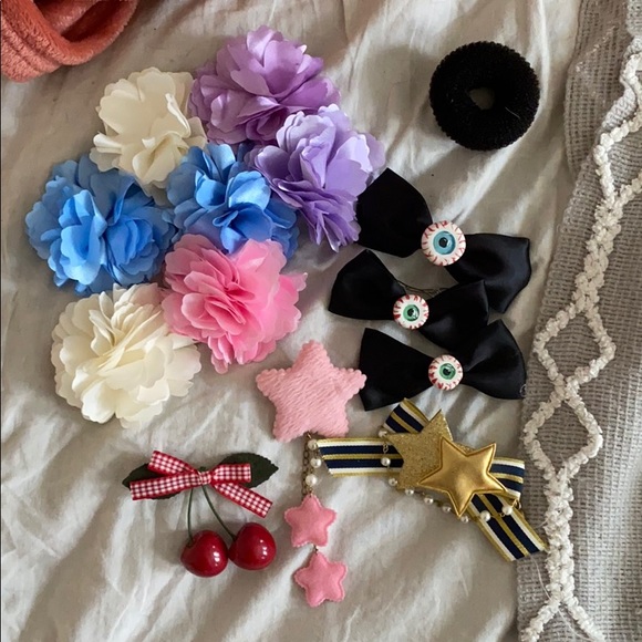 Lot Of 14 Kawaii Lolita Japanese Hair Accessories - Picture 1 of 2